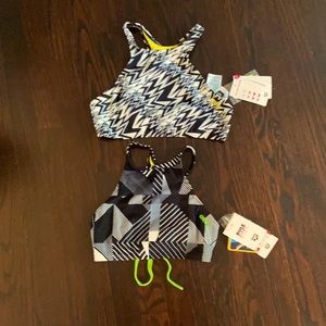 2 arena swim tops (different designs)